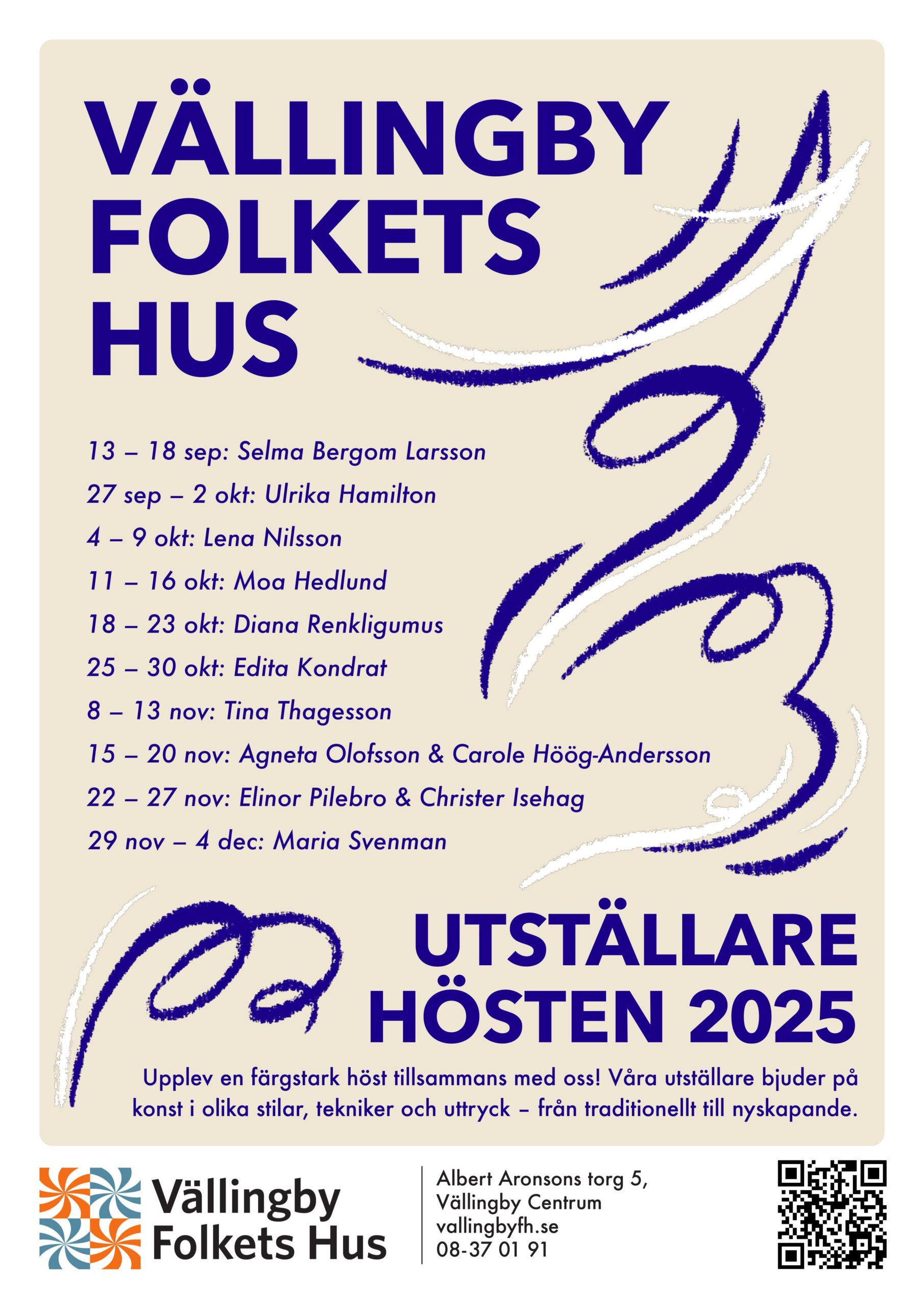 Konst i folketshus hösten 2025